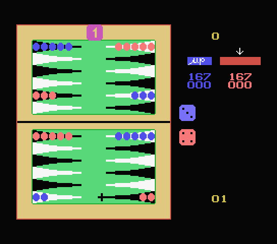 Backgammon back cover for MSX